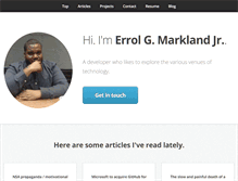 Tablet Screenshot of errolmarkland.com